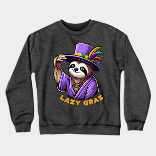 Mardi Gras sloth Crewneck Sweatshirt